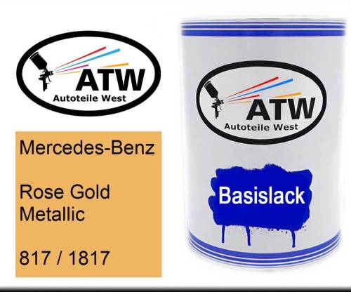 Mercedes-Benz, Rose Gold Metallic, 817 / 1817: 500ml Lackdose, von ATW Autoteile West.